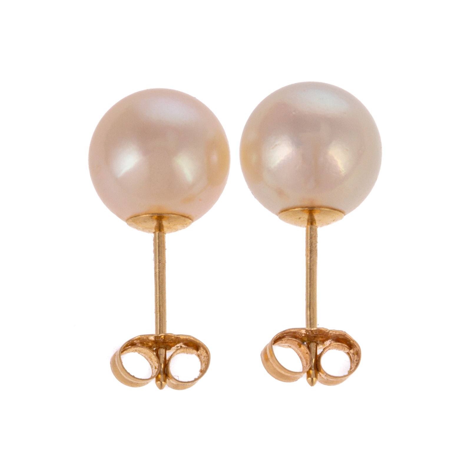 Appraisal: A PAIR OF MM CULTURED PEARL MIKIMOTO STUDS Mikimoto mm