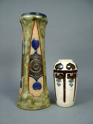 Appraisal: A Royal Doulton stoneware vase by Frank butler circa of