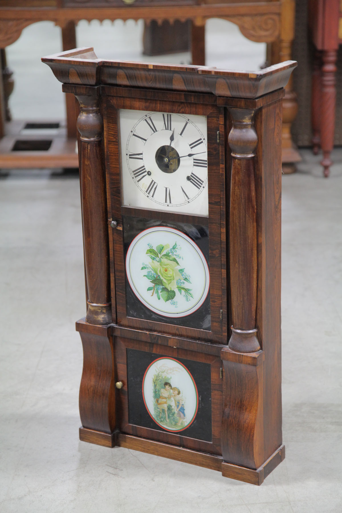 Appraisal: SETH THOMAS TRIPLE DECKER MANTLE CLOCK Connecticut late th century