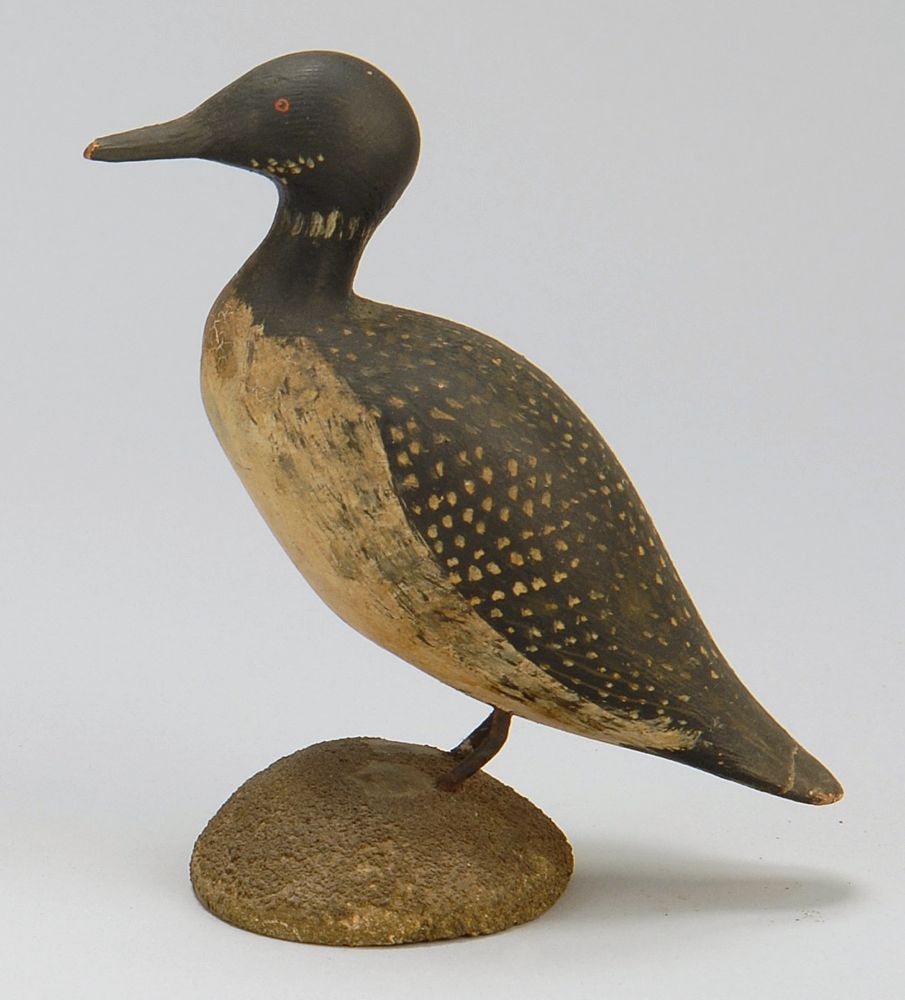 Appraisal: MINIATURE STANDING LOON By R D Laurie of Hingham Massachusetts