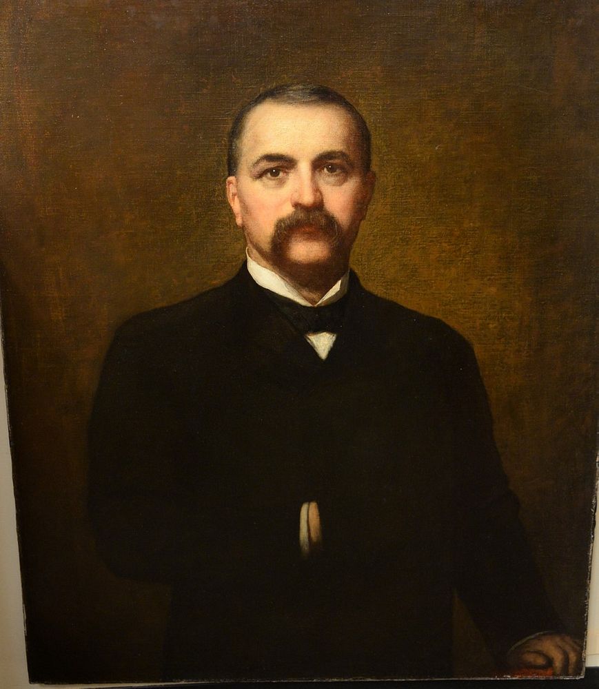 Appraisal: Jonathan Eastman Johnson American - portrait of Alfred Lebbeus Loomis