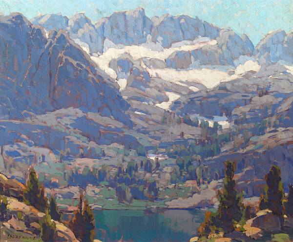 Appraisal: Edgar Payne American - Lake in the Sierras signed 'Edgar