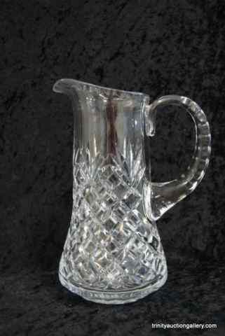 Appraisal: Lead Crystal '' Tall oz PitcherWith applied handle Unidentified brand