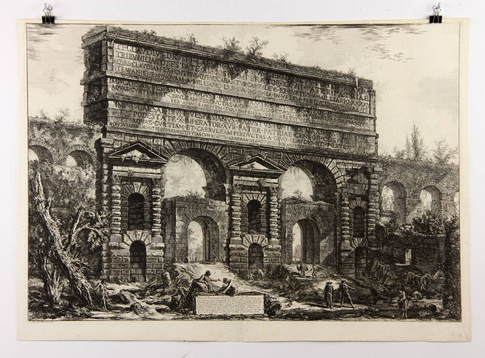 Appraisal: - Piranesi Veduta del Monumento Eretto dall'Imperador Tito Vespasiano Etching