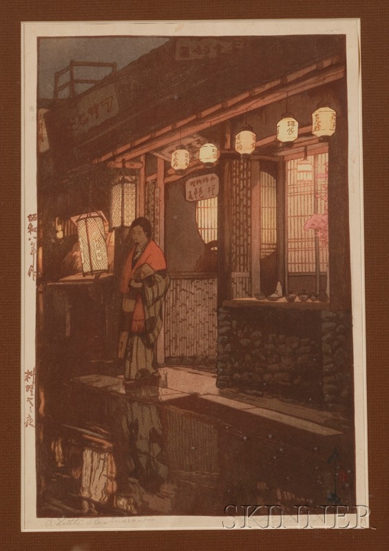 Appraisal: Yoshida Hiroshi A Little Restaurant signed in pencil and with