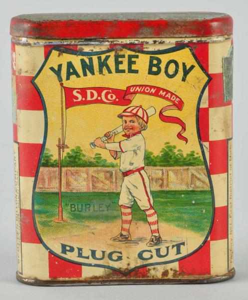 Appraisal: Yankee Boy Tobacco Pocket Tin Description Good color A few