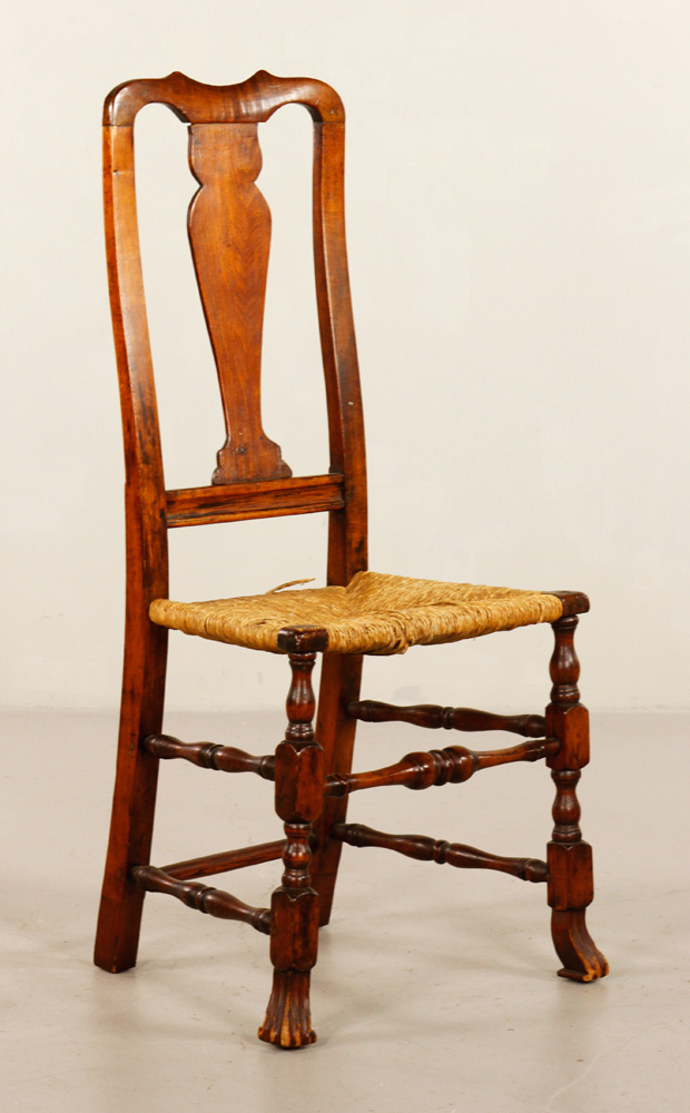 Appraisal: - th C Queen Anne Chair th century Queen Anne