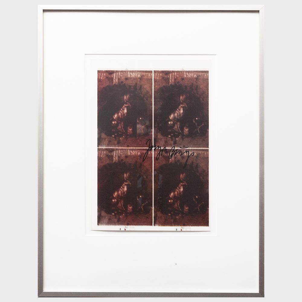 Appraisal: Joseph Beuys - Proof Sheet for Hare's Grave II Offset