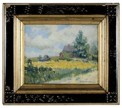 Appraisal: Carl Bredemeier New York born Farm on a Hilltop signed