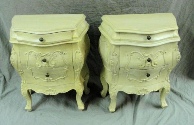 Appraisal: Pair of Italian Drawer End Tables From a West th