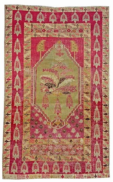 Appraisal: A Turkish Rug West Anatolia mid-ninteenth century siz approximately ft