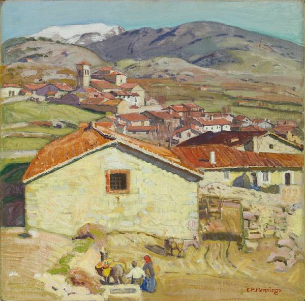 Appraisal: Ernest Martin Hennings American - Spanish Village Cercedilla signed 'E