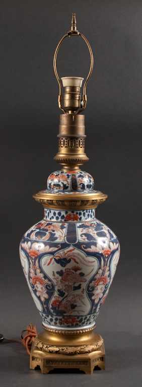 Appraisal: Chinese Export Imari porcelain jar with ormolu mounts mounted as