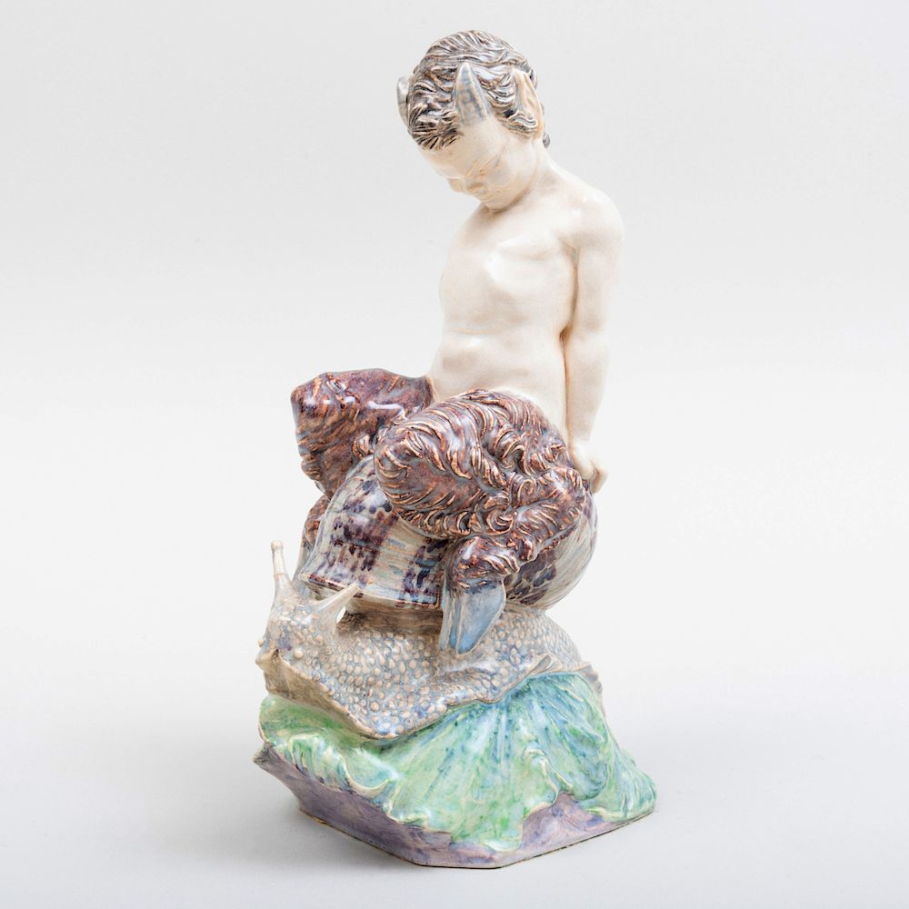 Appraisal: Charles Vyse Chelsea Pottery Figure 'Morning Ride' Painted artist's intersecting