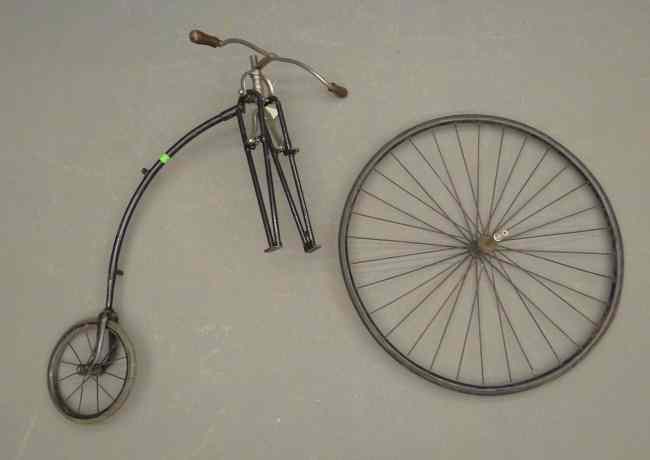 Appraisal: th c highwheel project bicycle maker unknown '' radially spoked