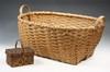 Appraisal: BASKET LOT - ash splint New England Native American baskets