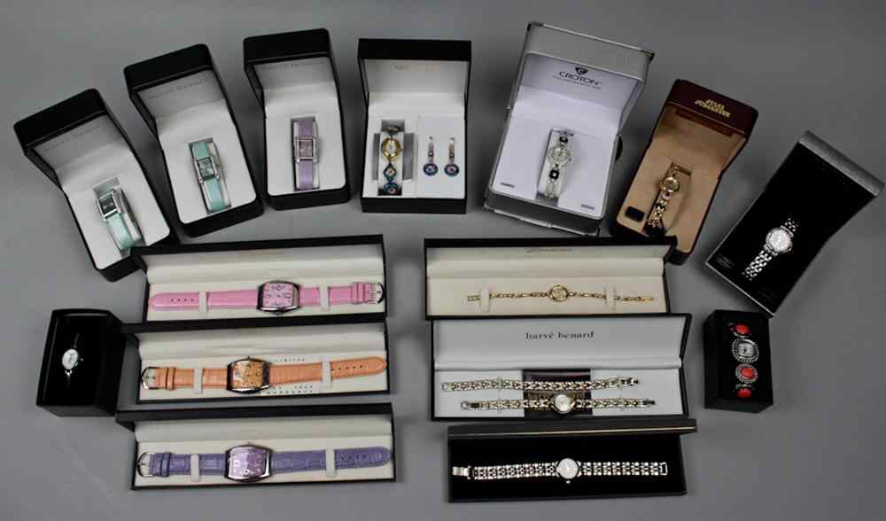 Appraisal: GROUP OF FIFTEEN LADY'S FASHION WATCHES