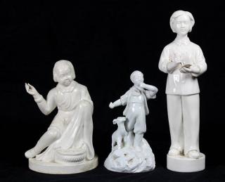 Appraisal: Chinese Cultural Revolution Porcelain Figures lot of Chinese Cultural Revolution