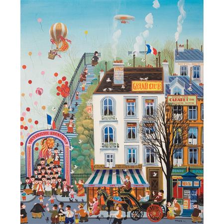 Appraisal: Hiro Yamagata Japanese b Paris Street Estimate nbsp nbsp nbsp