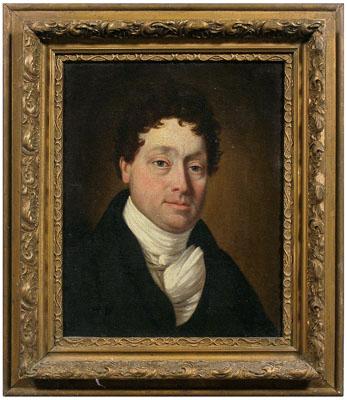 Appraisal: th century British School portrait portrait of a gentleman unsigned