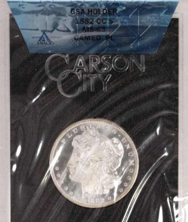 Appraisal: U S GSA Carson City Uncirculated Silver Dollar graded by