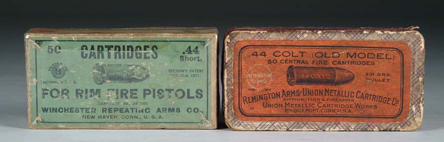 Appraisal: LOT OF TWO BOXES OF SCARCE AMMUNITION Colt in a