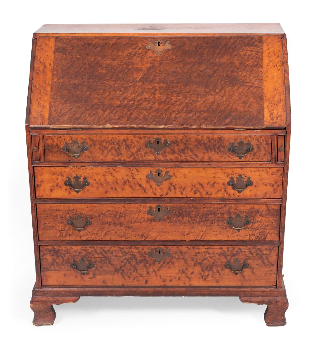 Appraisal: CHIPPENDALE SLANT-LID DESK TH CENTURY HEIGHT WIDTH DEPTH CHIPPENDALE SLANT-LID