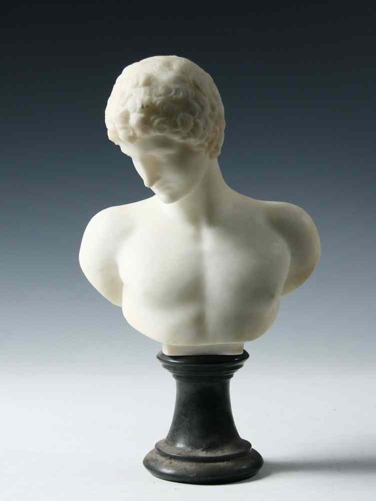 Appraisal: MARBLE BUST - th c Copy of Classical Greek Bust