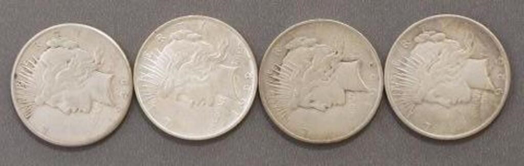 Appraisal: lot of U S Peace Silver Dollars S D S