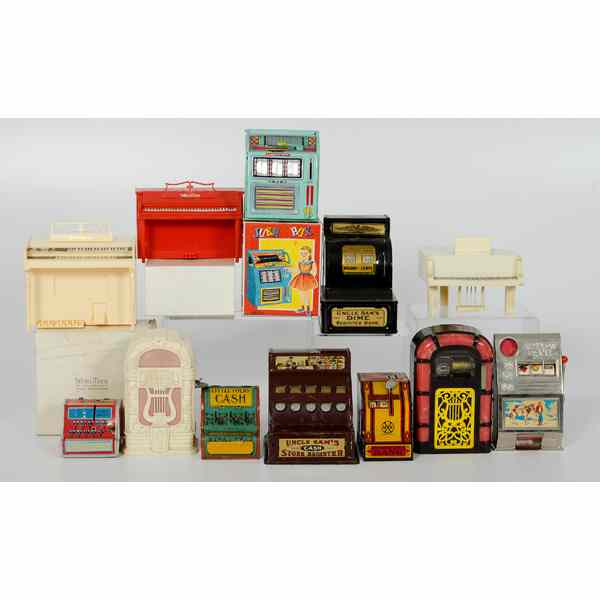 Appraisal: Lot of Cash Register and Juke Box Banks Lot of