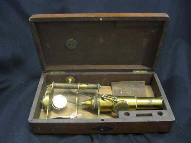 Appraisal: th Century Scientific Instrument in Box - '' tall