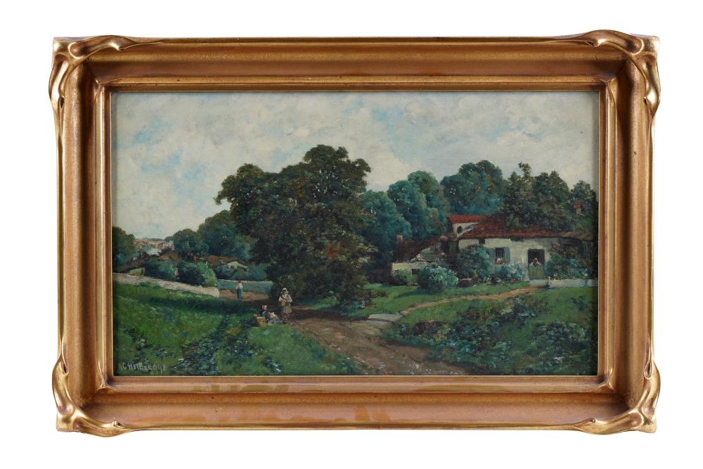 Appraisal: RANSOME GILLET HOLDRIDGE RURAL LANDSCAPE oil on canvas relined on