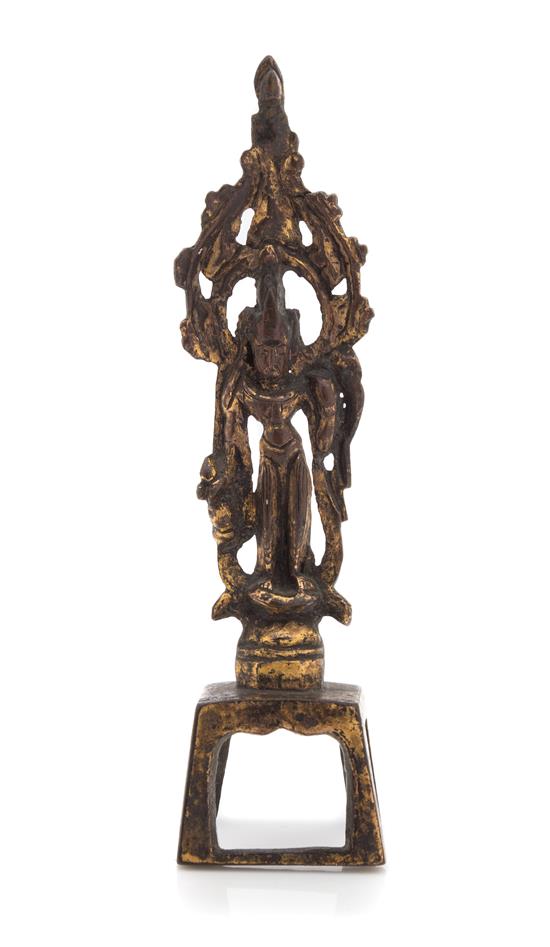 Appraisal: Sale Lot A Chinese Gilt Bronze Figure of Guanyin tang