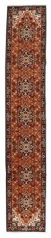 Appraisal: Hand-tied Persian Heriz runner approx ' l ' w