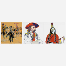 Appraisal: After Andy Warhol SITTING BULL ACTION PICTURE GENERAL CUSTER THREE