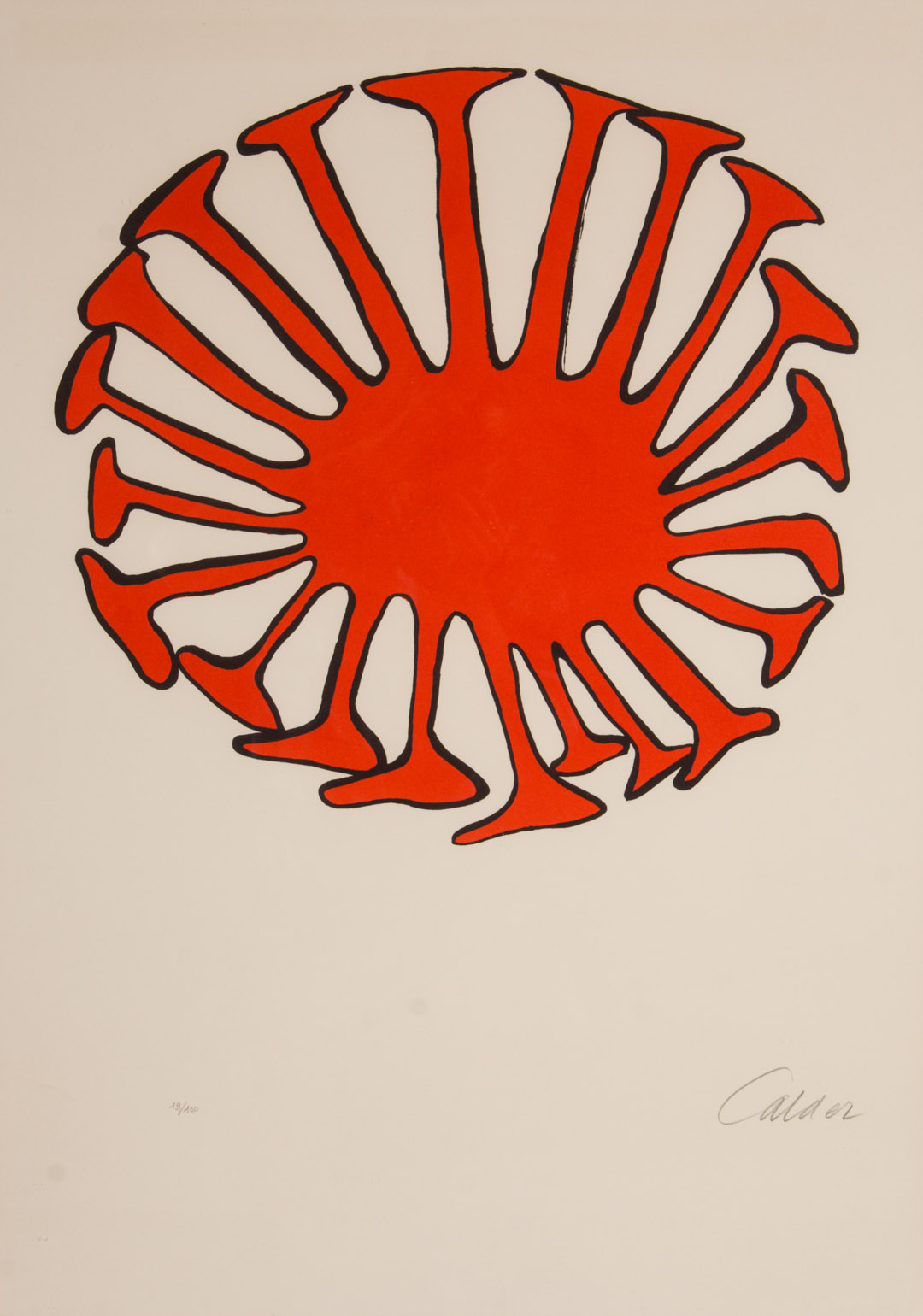 Appraisal: Alexander Calder Polypode Rouge color litho American - Color lithograph