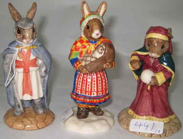 Appraisal: Royal Doulton Bunnykins Figures Fortune Teller DB King Richard DB