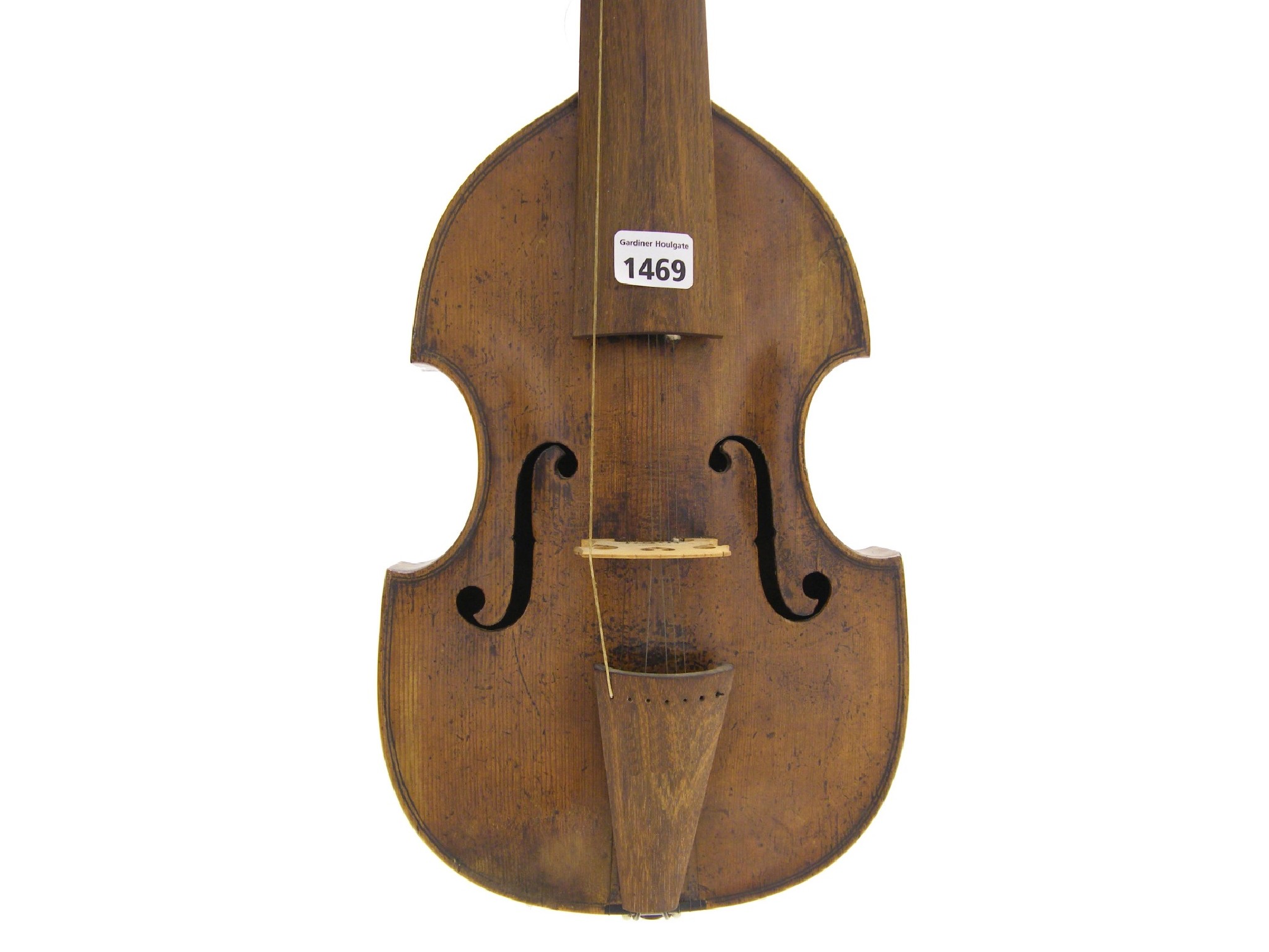 Appraisal: Interesting old viola d'amore by and labelled Made by Peter