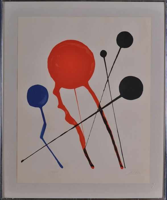 Appraisal: ALEXANDER CALDER - UNTITLED Lithograph in colors x in sheet