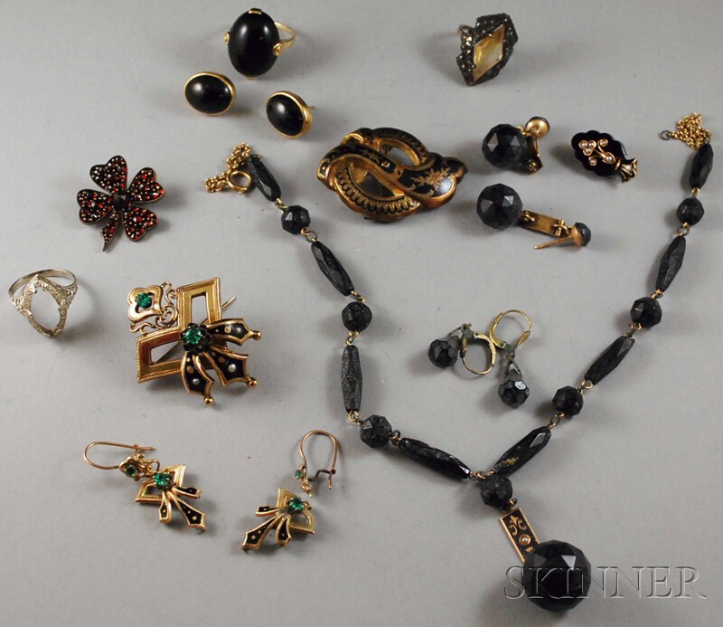 Appraisal: Small Group of Gold and Victorian Jewelry including a kt