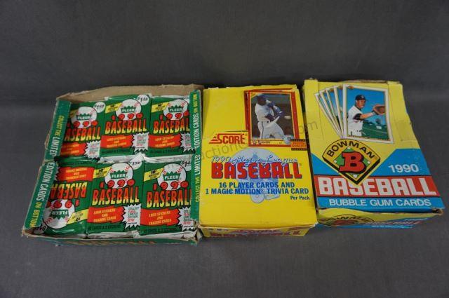 Appraisal: Bowman box of packs baseball cards with bubble gum -