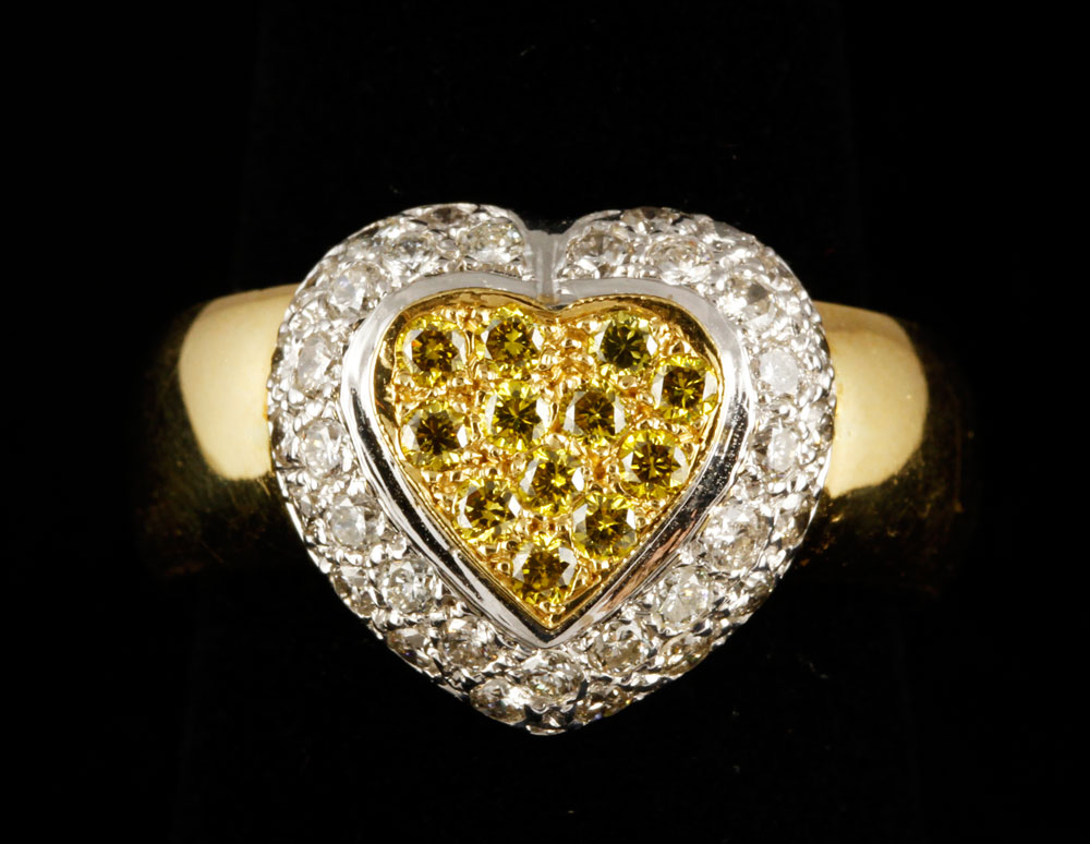 Appraisal: - K Yellow Diamond Ring k yellow gold ring with