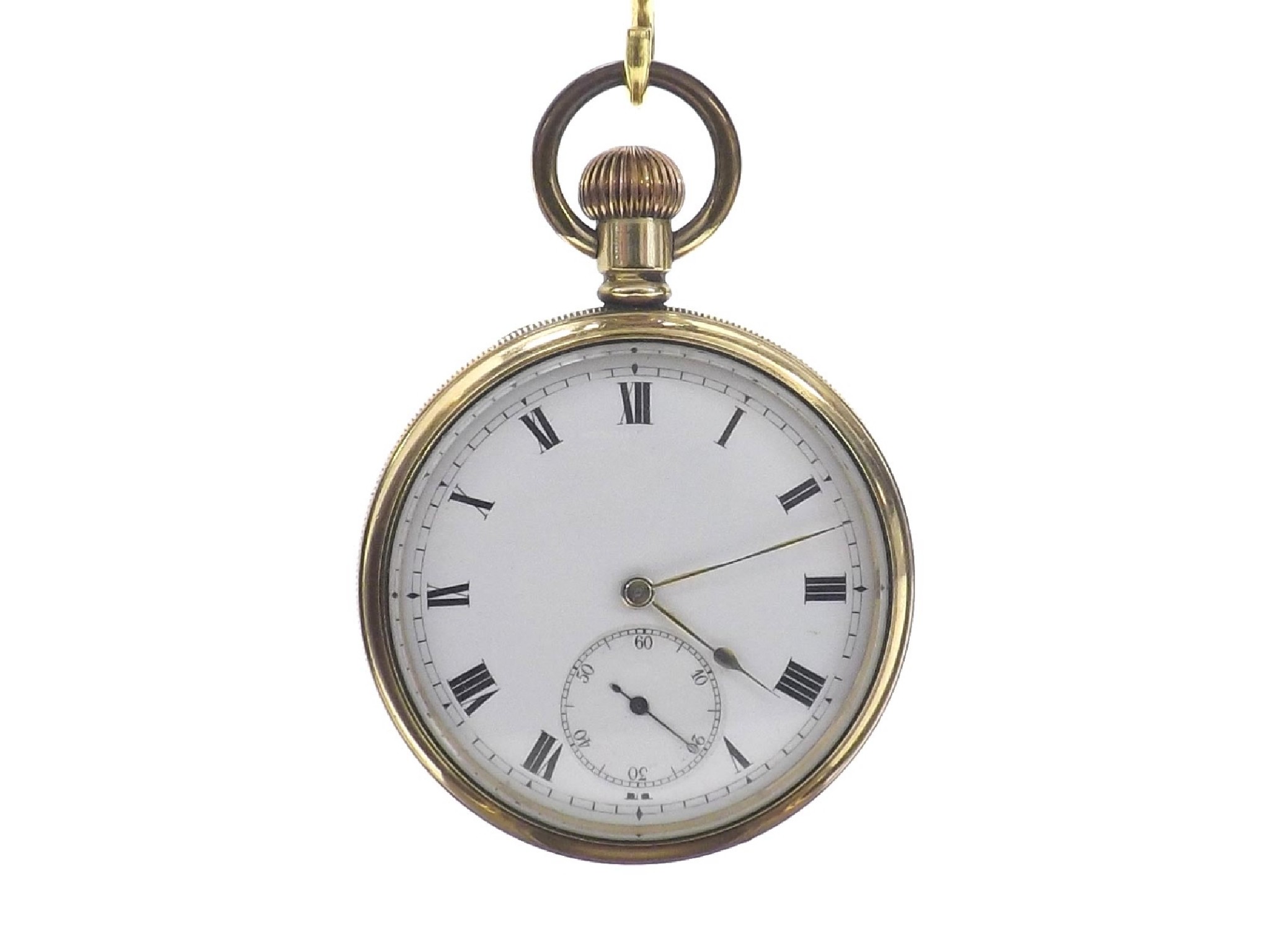 Appraisal: Invar Swiss gold plated lever pocket watch signed jewel movement