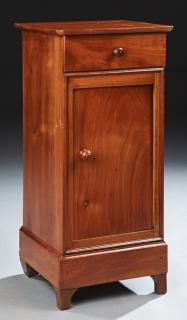 Appraisal: French Louis Philippe Style Carved Walnut Nightsta French Louis Philippe