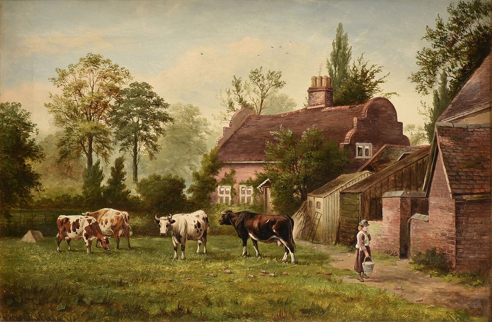 Appraisal: WILLIAM P CARTWRIGHT British - A PAINTING Alum Rock Farm