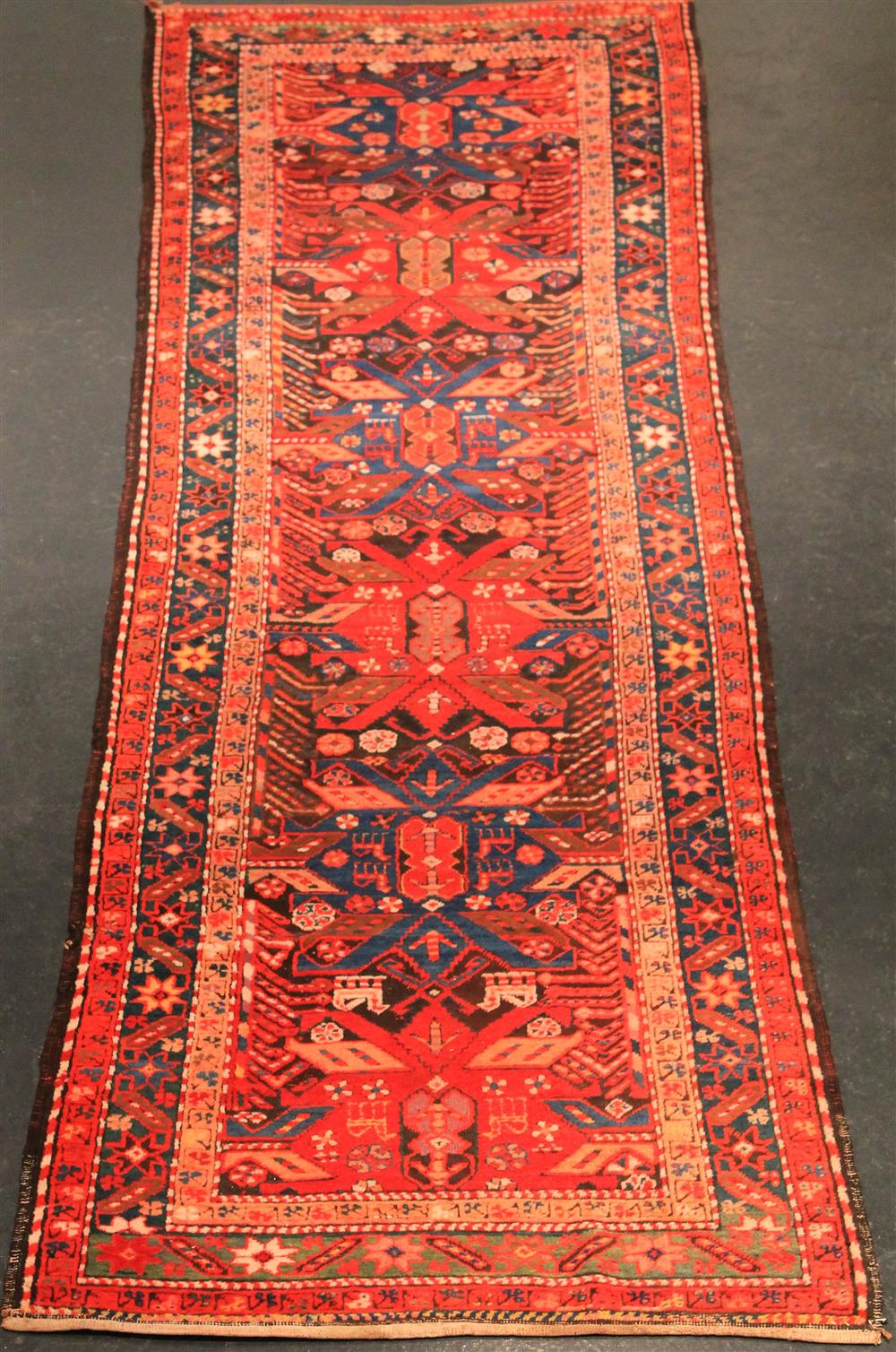 Appraisal: LATE TH EARLY TH C CAUCASIAN KUBA WOOL RUNNER the