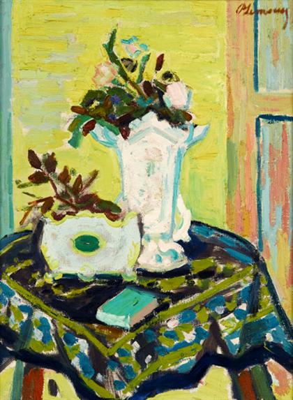 Appraisal: ROGER LIMOUSE american - STILL LIFE WITH FLOWERS Signed 'R