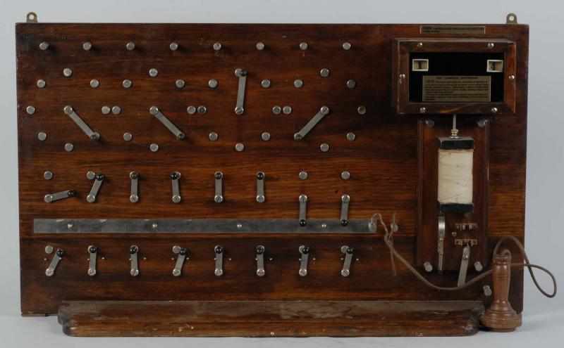 Appraisal: Replica First Commercial Switchboard Description This is a Bell System