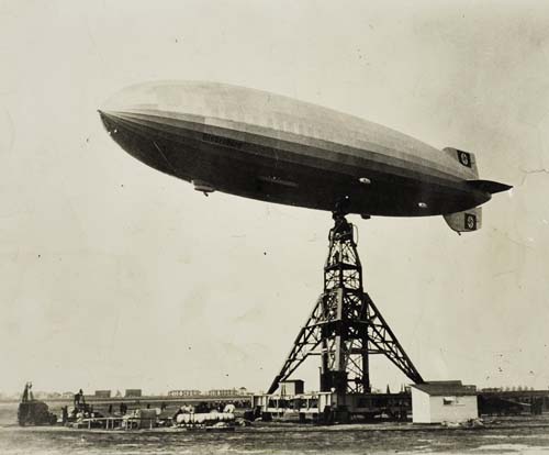 Appraisal: AVIATION Sequence of photographs depicting the Hindenburg disaster begining with