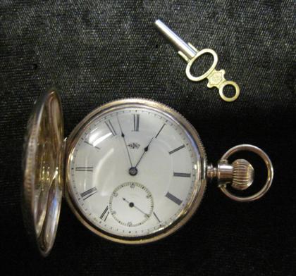 Appraisal: karat yellow gold hunting case pocket watch Elgin Watch Companymid